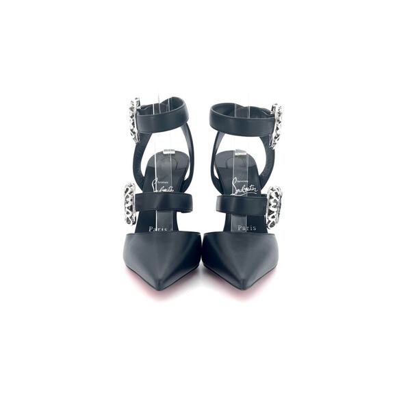 NEW Christian Louboutin Giddylina 100 Pointed Toe Strappy Stiletto Pumps 37 - Picture 6 of 9